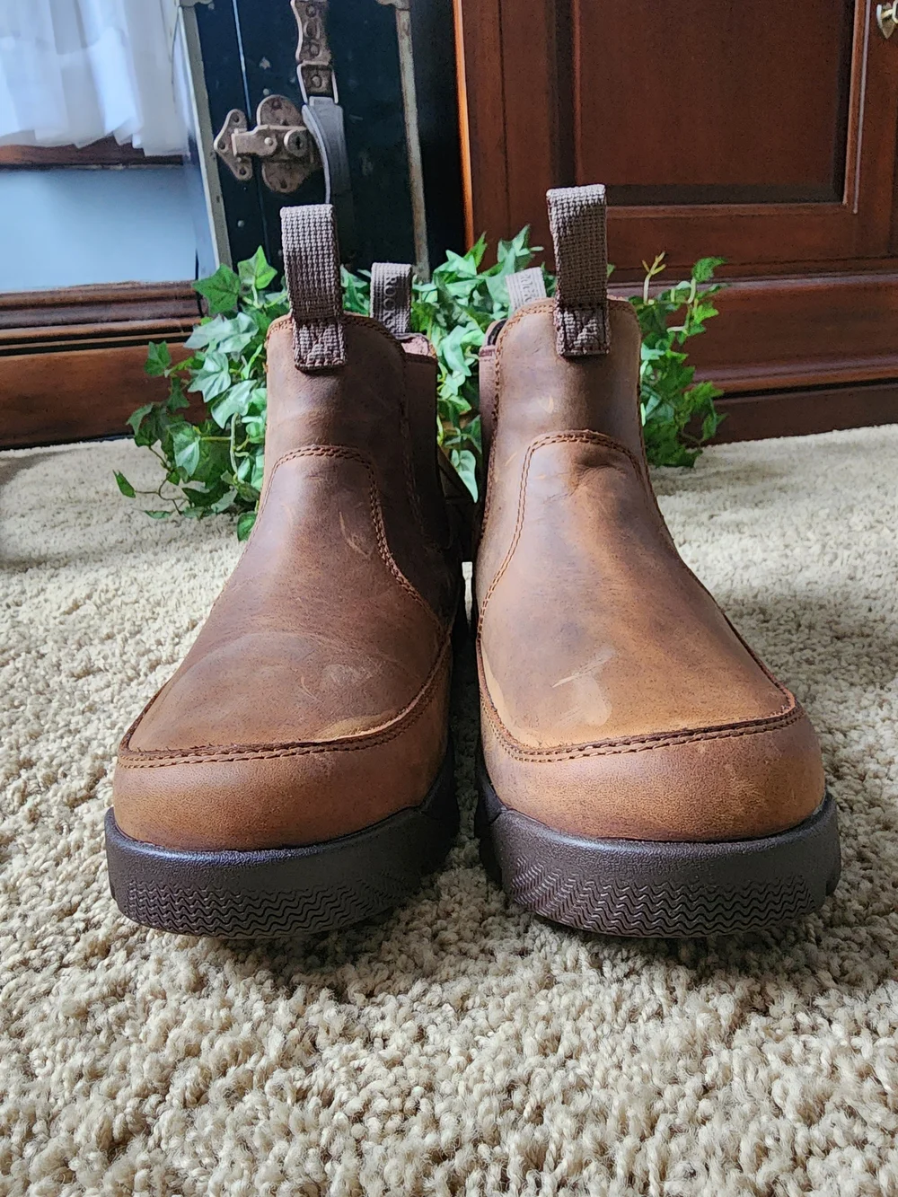 Rocky Brown Leather Chukka Work Boots